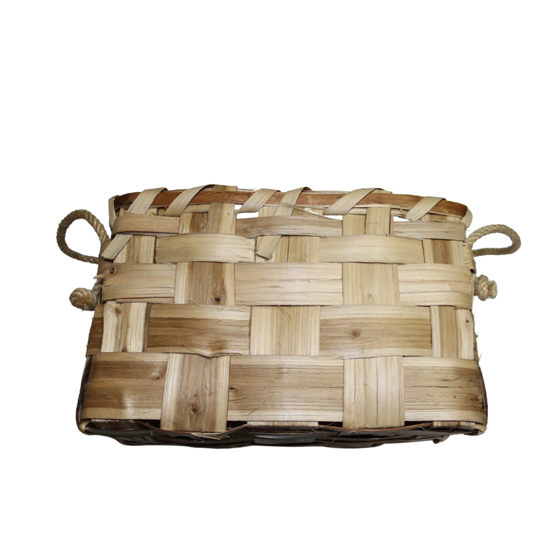 Cesto versatile svuota tasche in Castagno