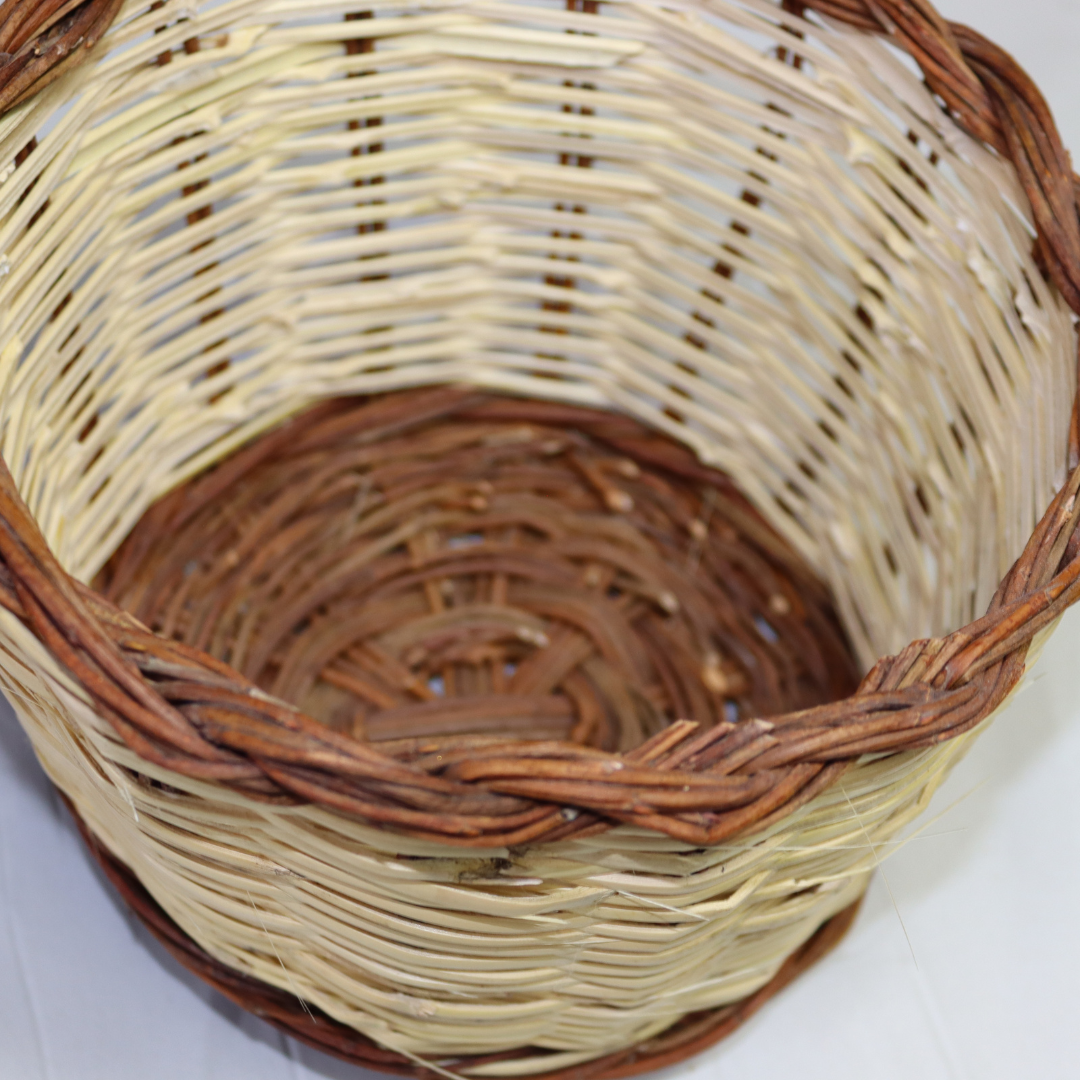 Cesto svuota tasche centro tavola in vimini