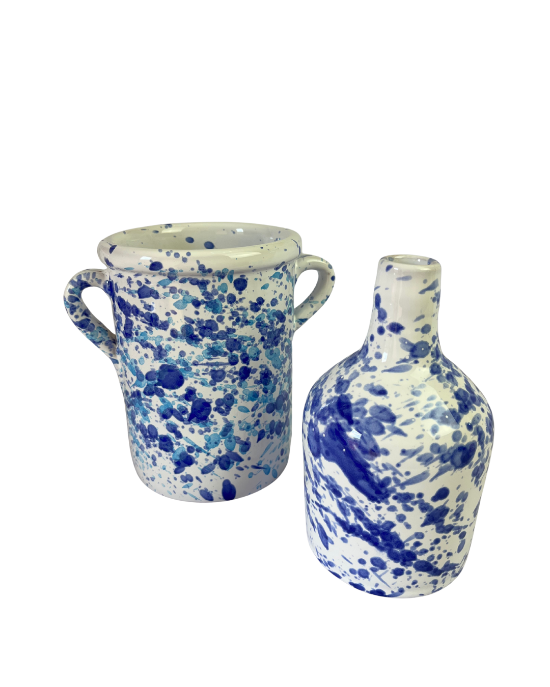 Oliera in ceramica artigianale – 400 ml | Bottiglia per olio fatta a mano colorata (verde, rosso, arancio, blu, verde acqua)