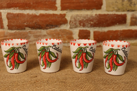 Set bicchierini da amaro in ceramica