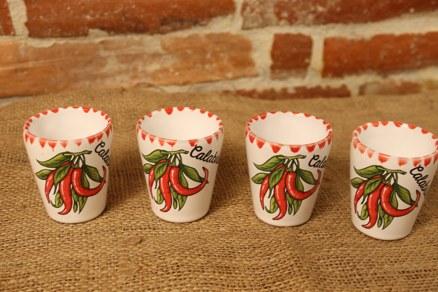 Set bicchierini da amaro in ceramica