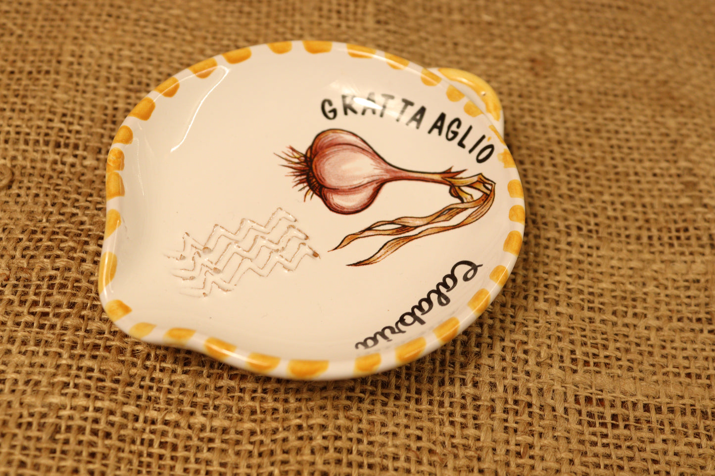 Gratta peperoncino e aglio in ceramica