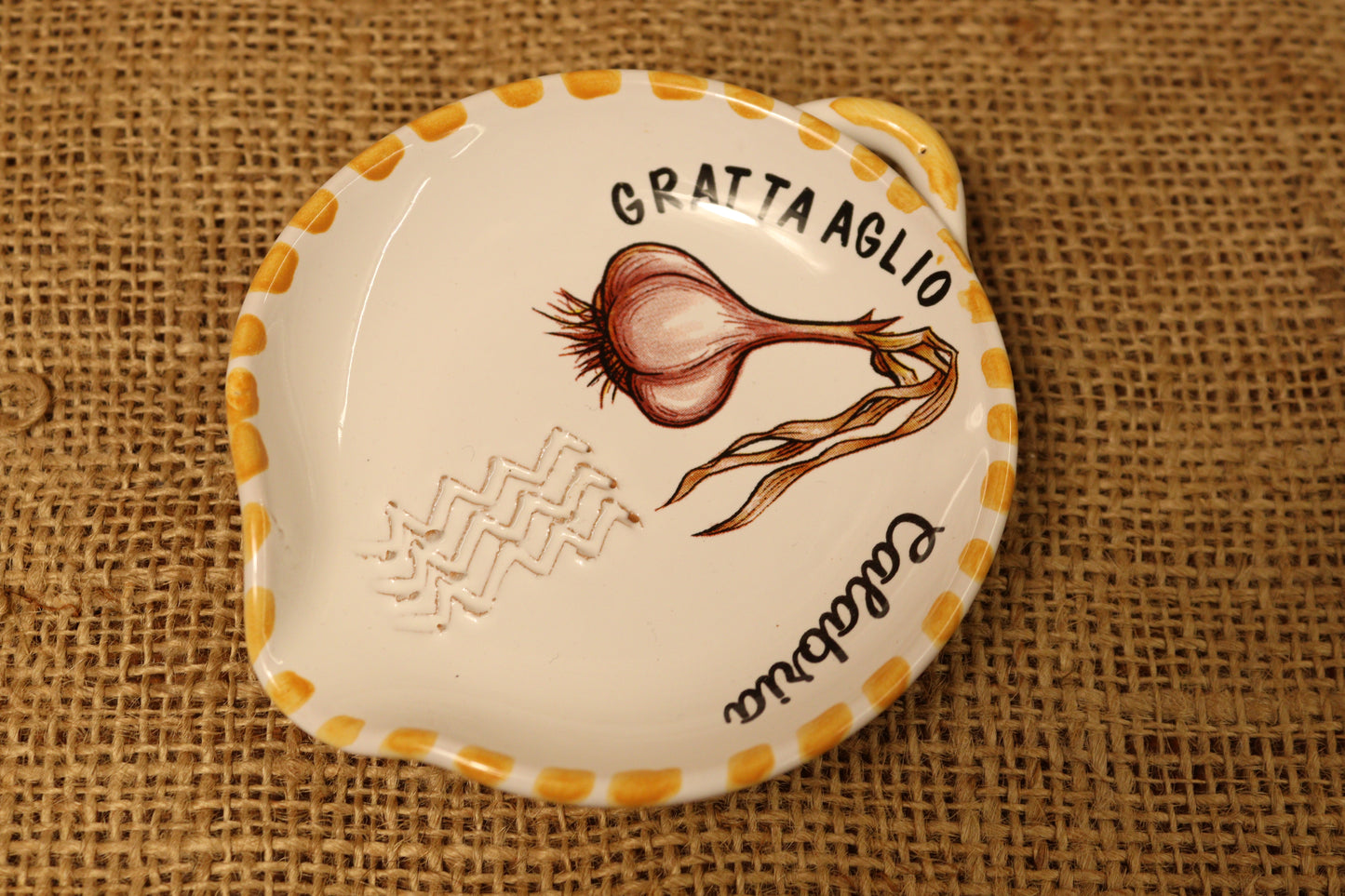 Gratta peperoncino e aglio in ceramica