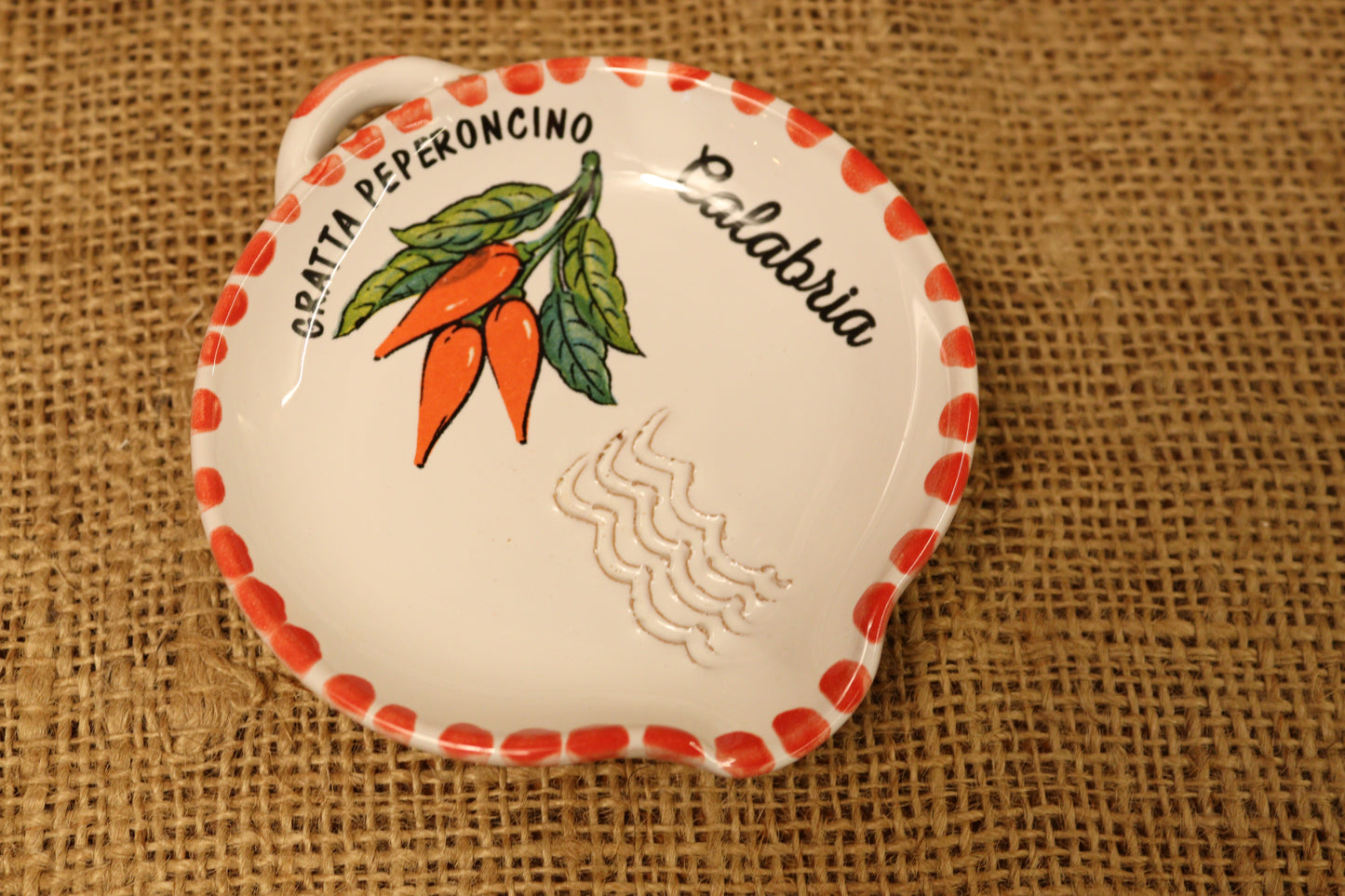 Gratta peperoncino e aglio in ceramica
