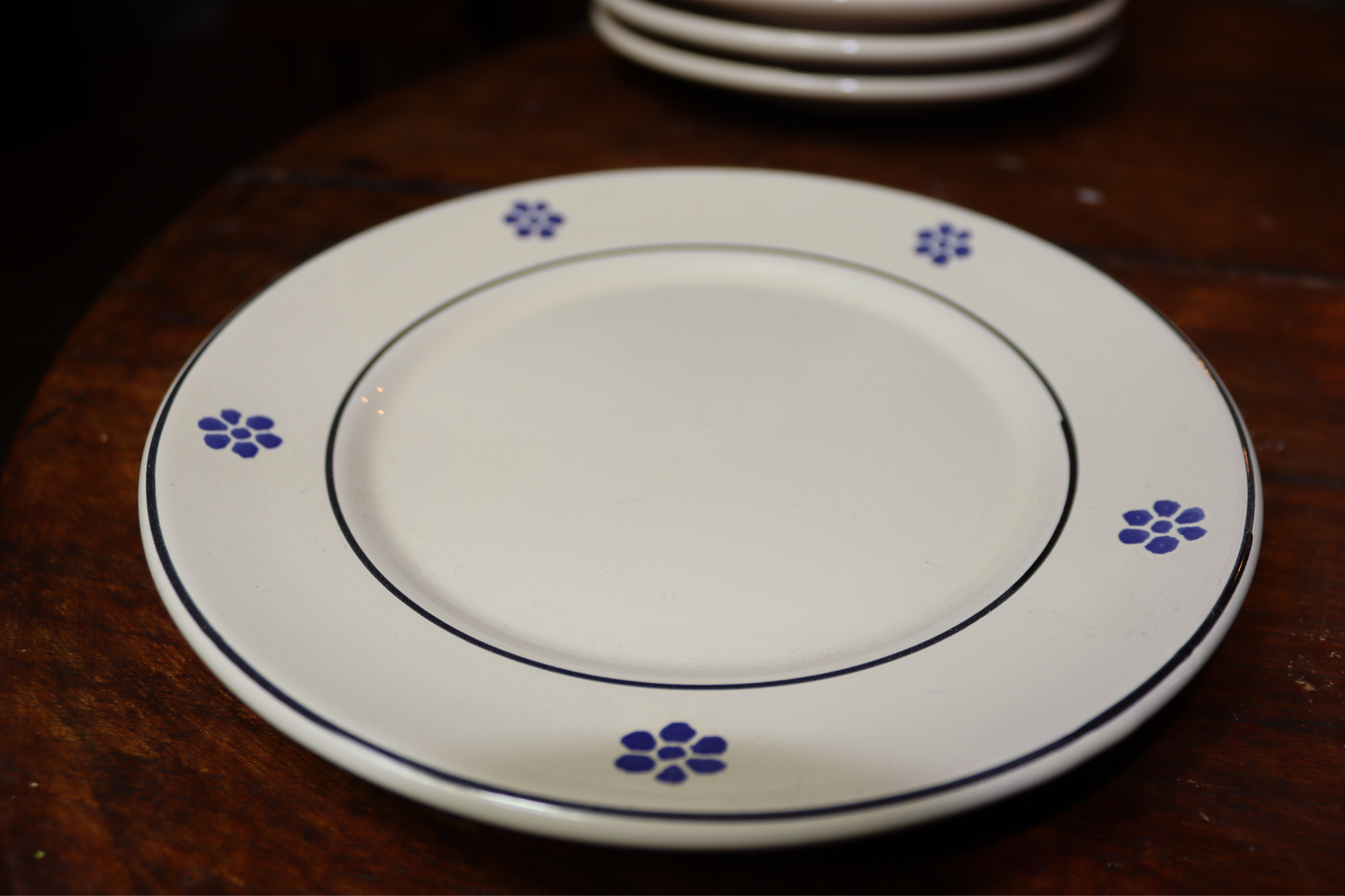 Piatto frutta in ceramica 20 cm con fiori