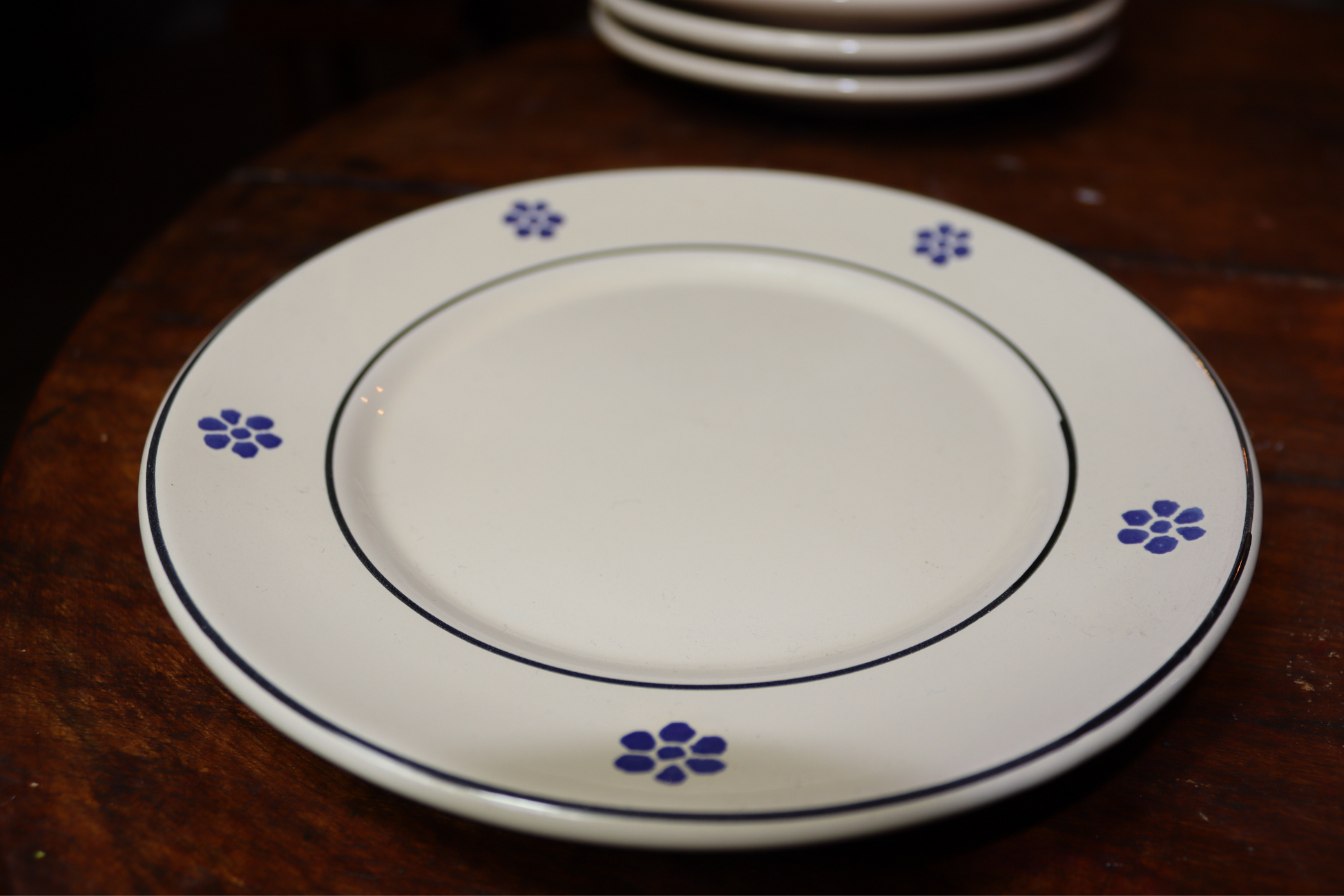 Piatto frutta in ceramica 20 cm con fiori