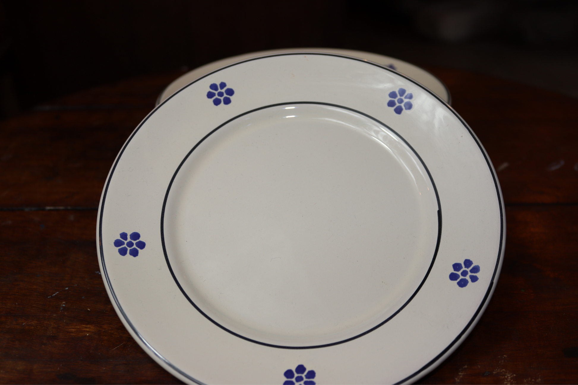 Piatto frutta in ceramica 20 cm con fiori