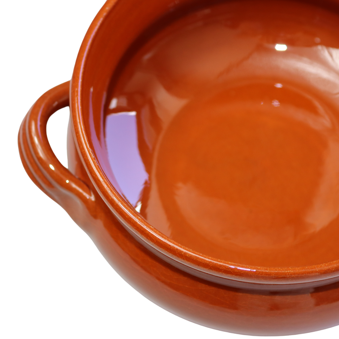 Tegamino in Terracotta Artigianale mono porzione diametro 14 cm
