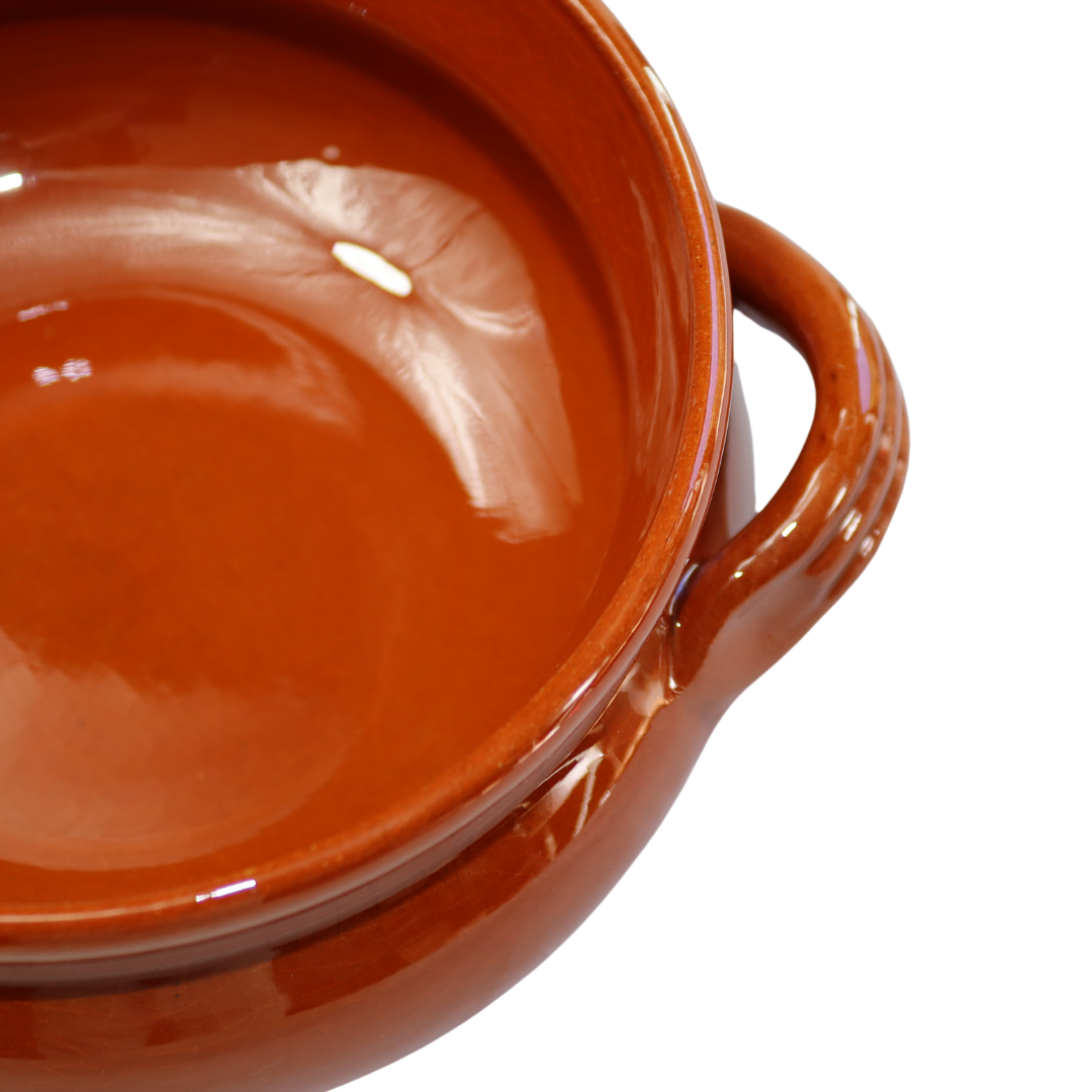 Tegamino in Terracotta Artigianale mono porzione diametro 14 cm