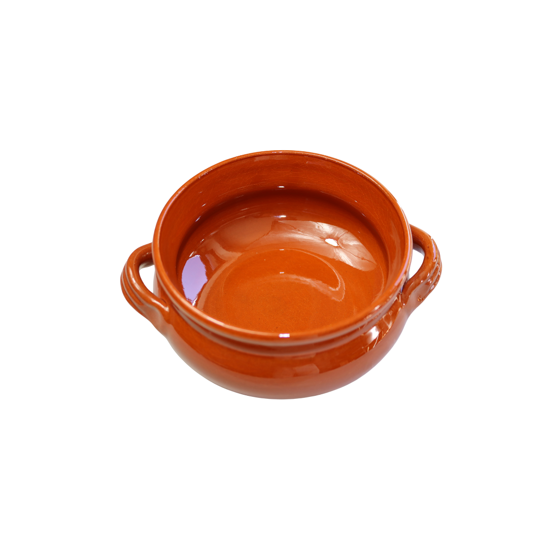 Tegamino in Terracotta Artigianale mono porzione diametro 14 cm