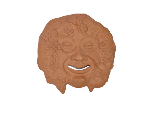 bacco maschera da appendere in terracotta