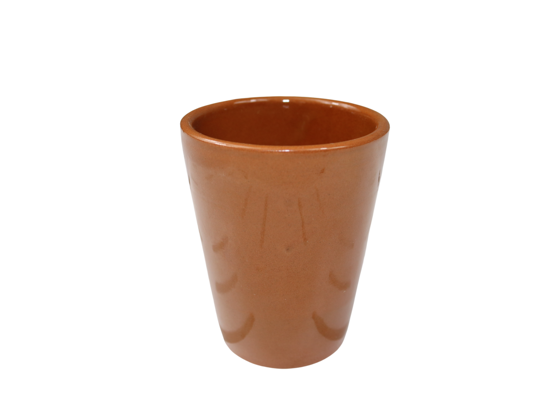 Bicchiere in terracotta color coccio tradizionale