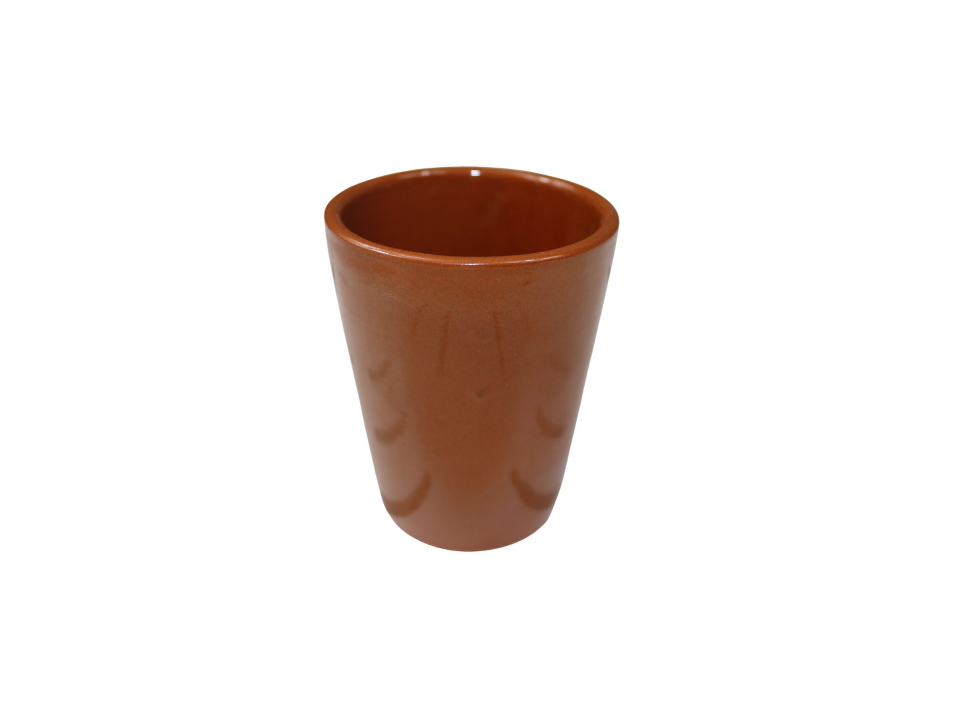 Bicchiere in terracotta color coccio tradizionale