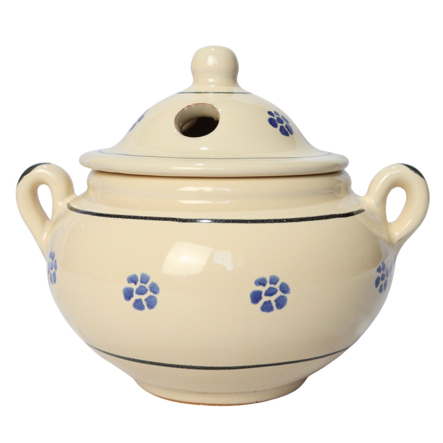 Biscottiera in ceramica artigianale tradizionale