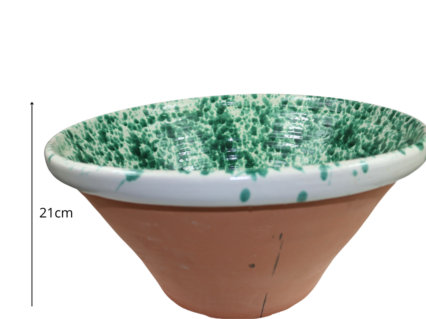 limba ciotola grande recipiente in terracotta