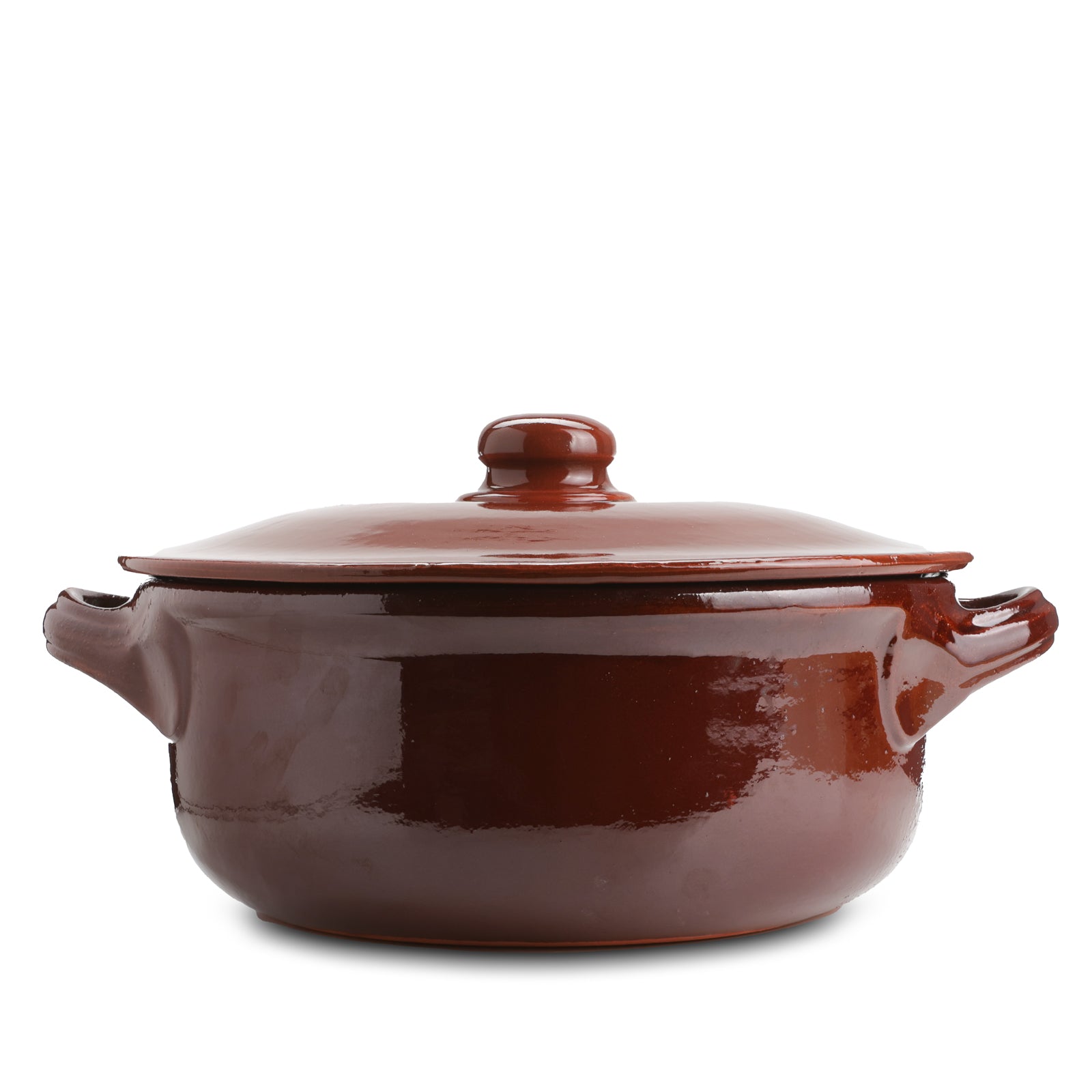 Pentola In Terracotta 25cm Con Coperchio - Casseruola Artigianale Per Cucina Naturale - Foto 4