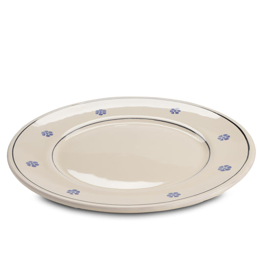 Piatto piano in ceramica tradizionale pugliese per primi e secondi