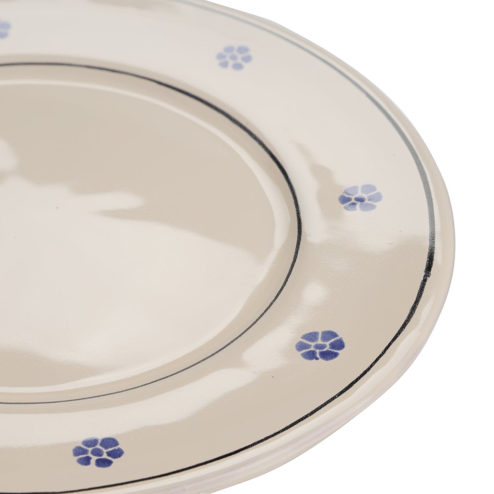 Piatto piano in ceramica tradizionale per primi e secondi
