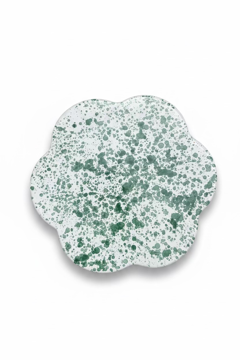 poggia pentola schizzata verde