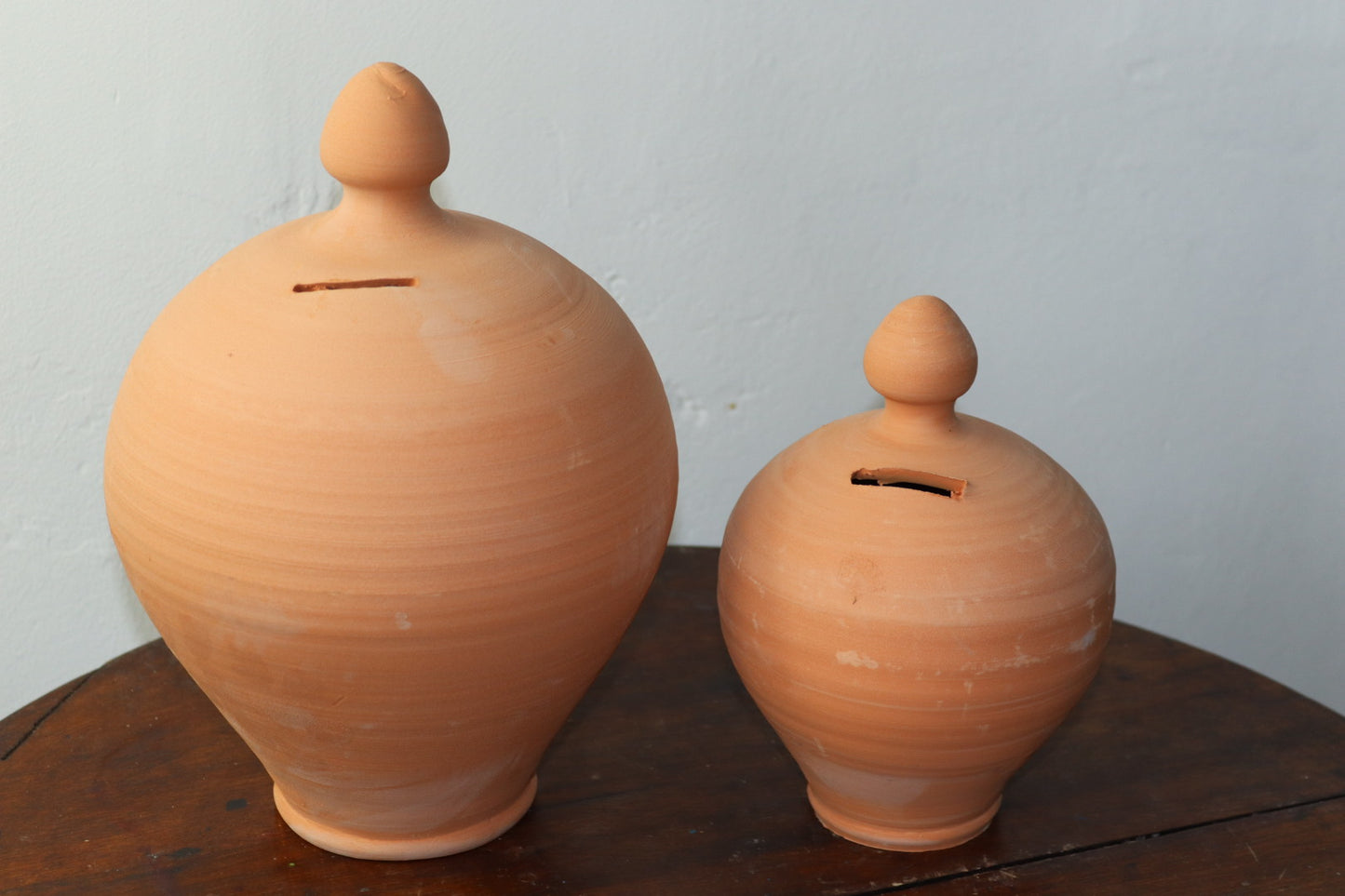salvadanaio in terracotta