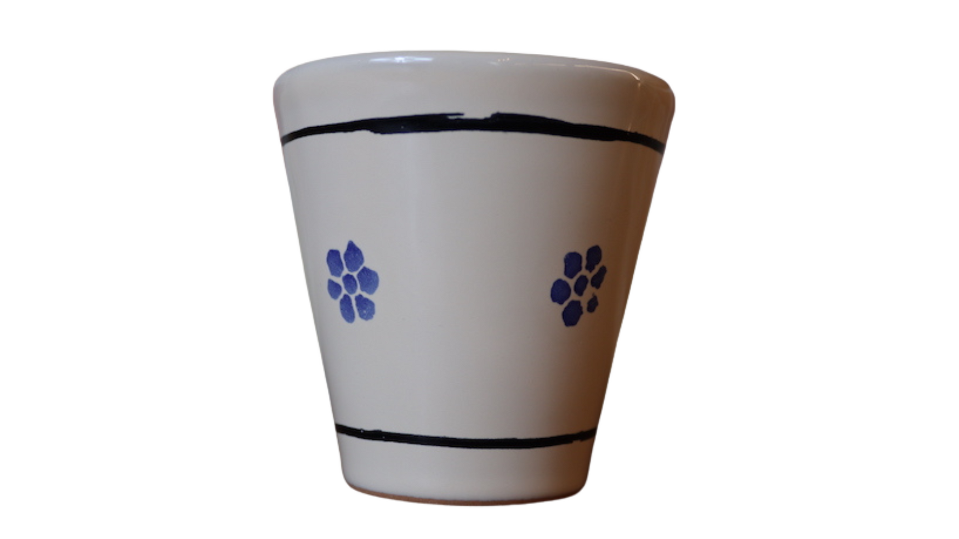bicchieri da vino in terracotta