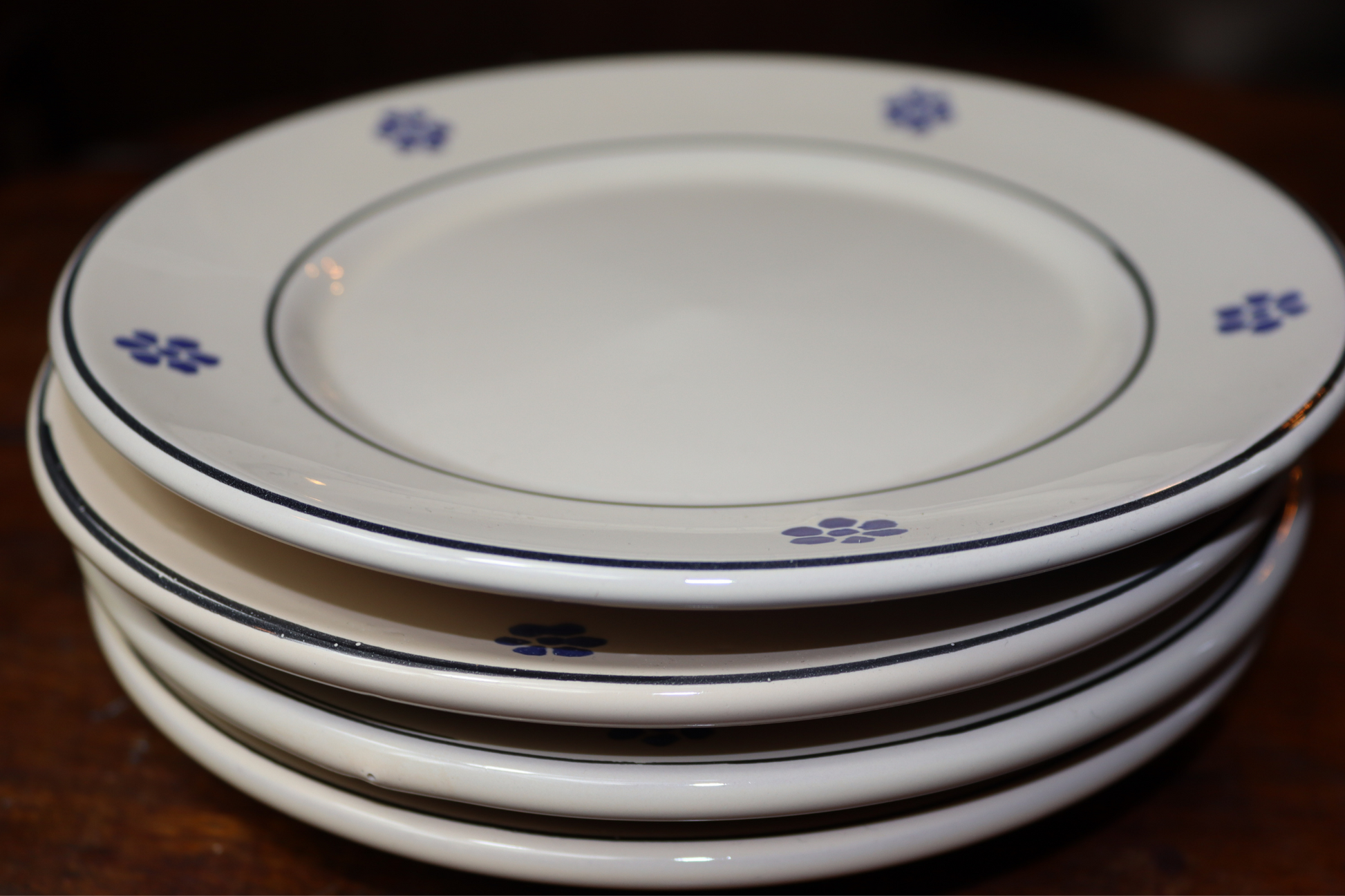 Set di piatti frutta o dessert 20 cm di diametro in ceramica calabrese