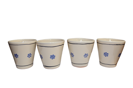 set bicchieri in ceramica 12 cl
