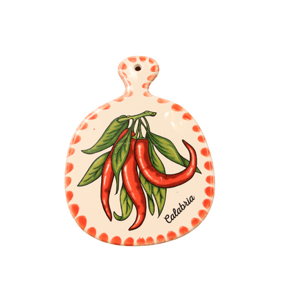 Tagliere ceramica peperoncino