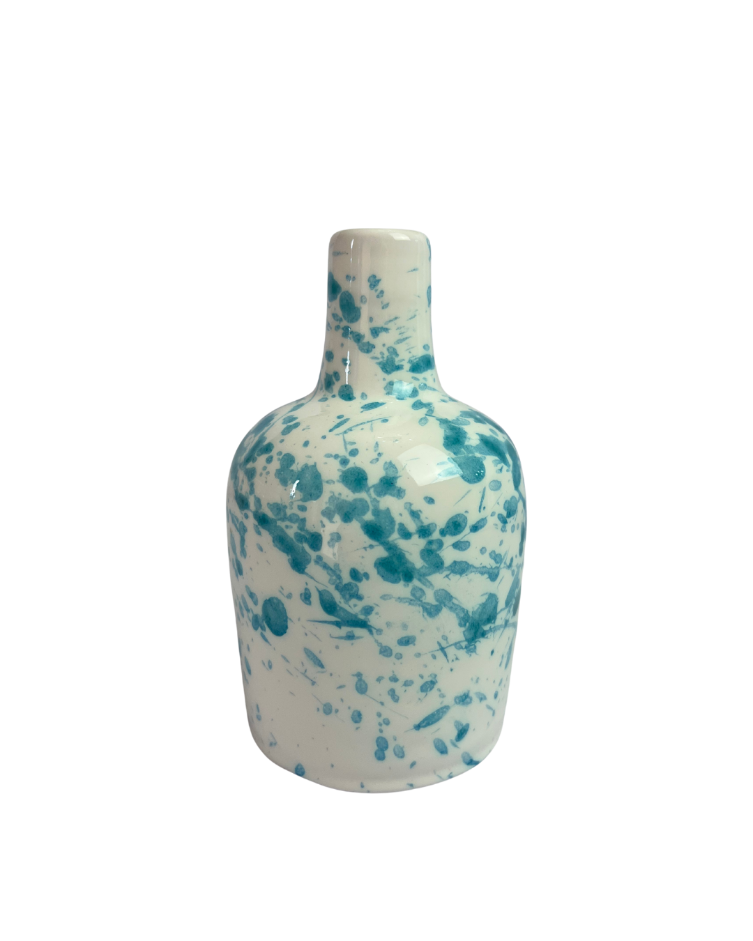 Oliera in ceramica artigianale – 400 ml | Bottiglia per olio fatta a mano colorata (verde, rosso, arancio, blu, verde acqua)