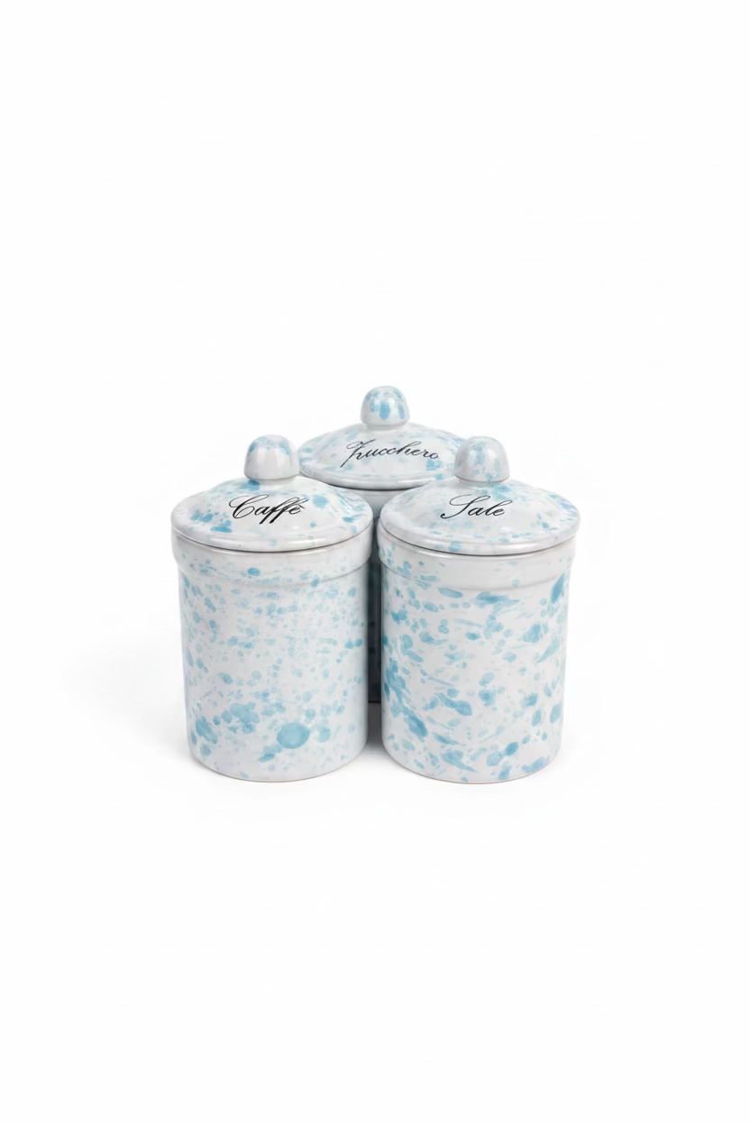 BARATTOLI CERAMICA SALE ZUCCHERO E CAFFE