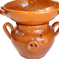 Fornellino in terracotta a forma di maialino per Bagna Cauda e Nduja