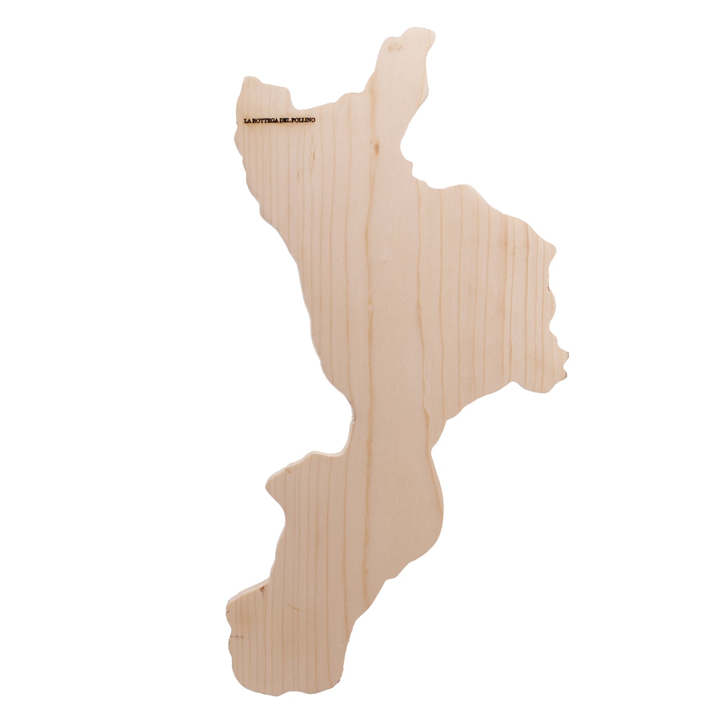 Tagliere forma Calabria, artigianale in Legno di Abete