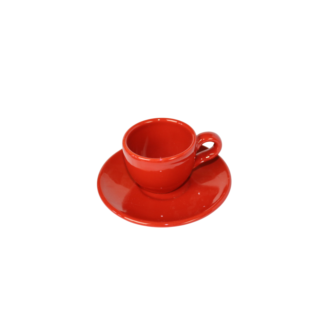 Tazzine in ceramica natalizia rosse e bianche