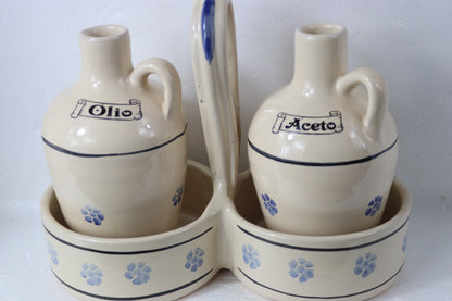 Kit porta olio e aceto in ceramica