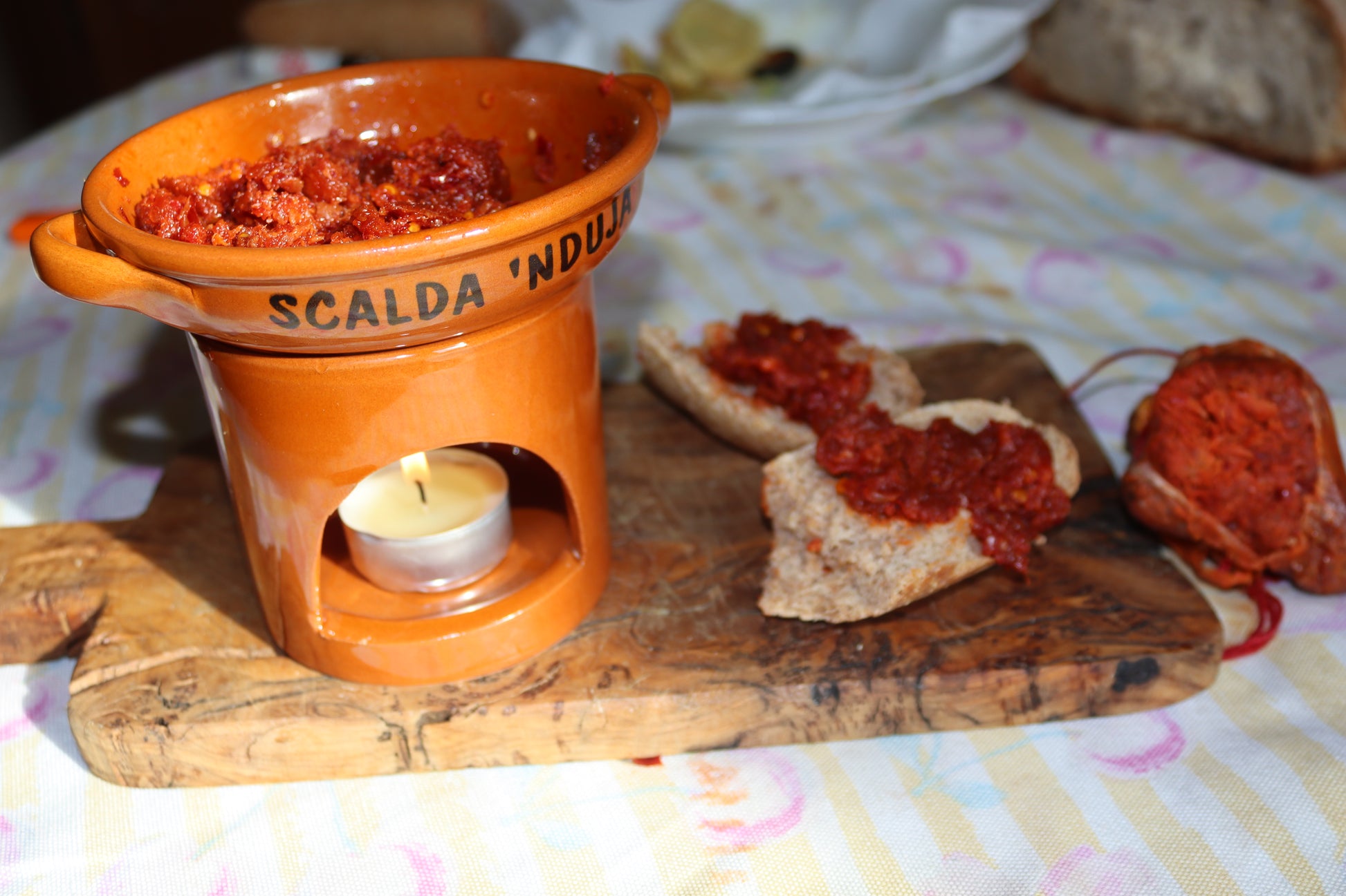 Handcrafted Calabrian Nduja warmer in high quality terracotta – La
