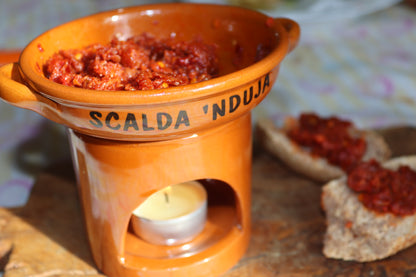 bruschette con lo scalda nduja