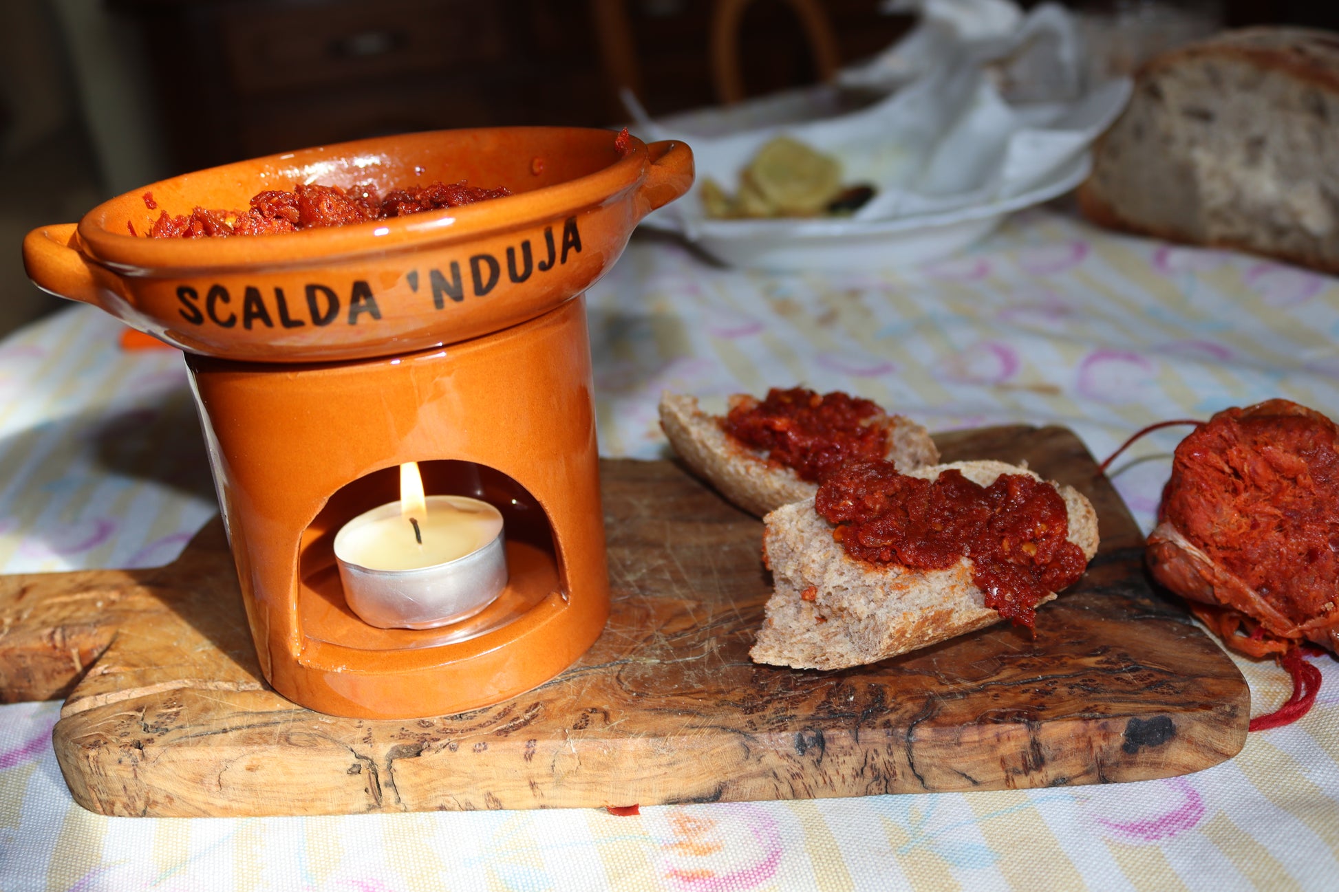 Handcrafted Calabrian Nduja warmer in high quality terracotta – La bottega  del Pollino