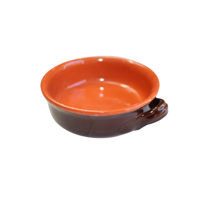 Tegamino in Terracotta Artigianale mono porzione diametro 14 cm