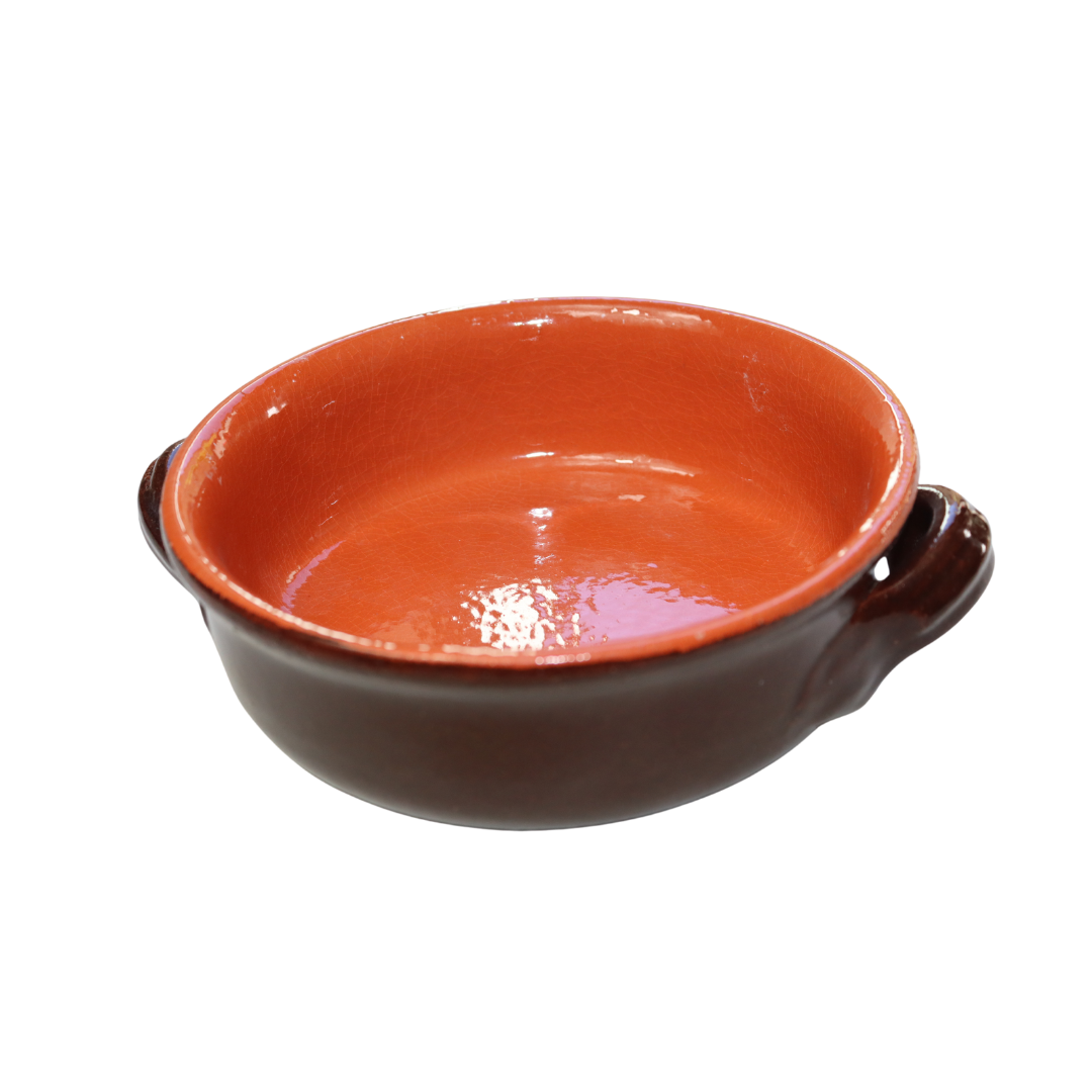 Tegamino in Terracotta Artigianale mono porzione diametro 14 cm