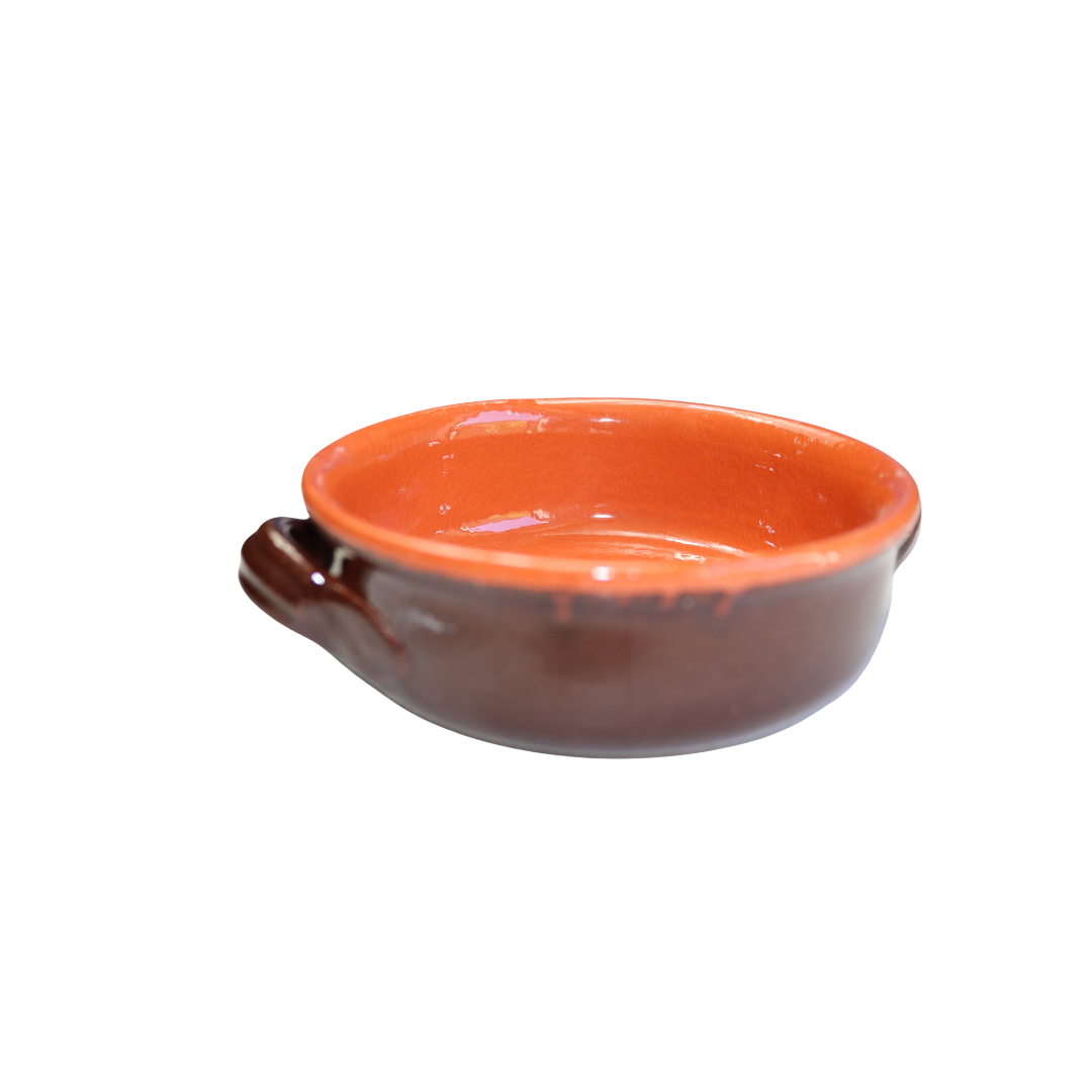 Tegamino in Terracotta Artigianale mono porzione diametro 14 cm