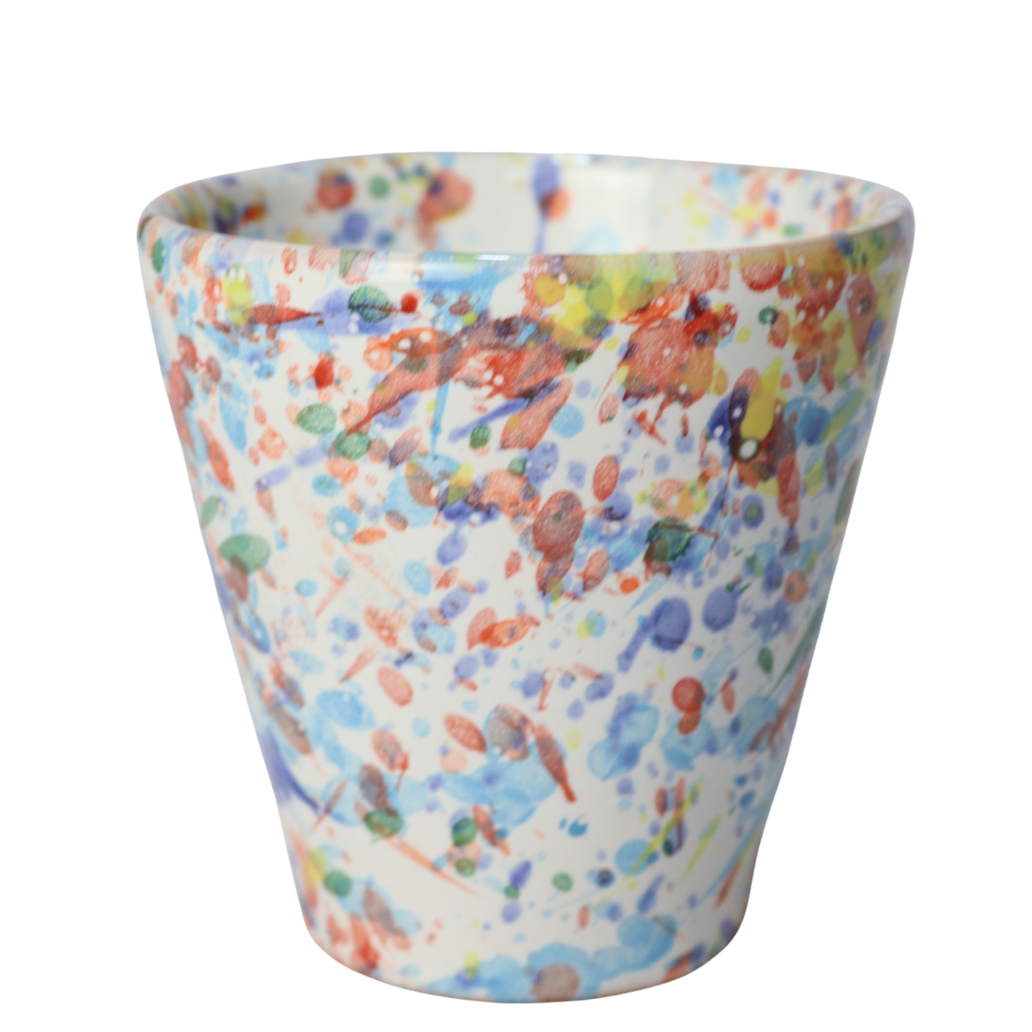 bicchiere schizzato arcobaleno
