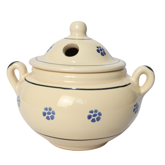 Biscottiera in ceramica artigianale tradizionale