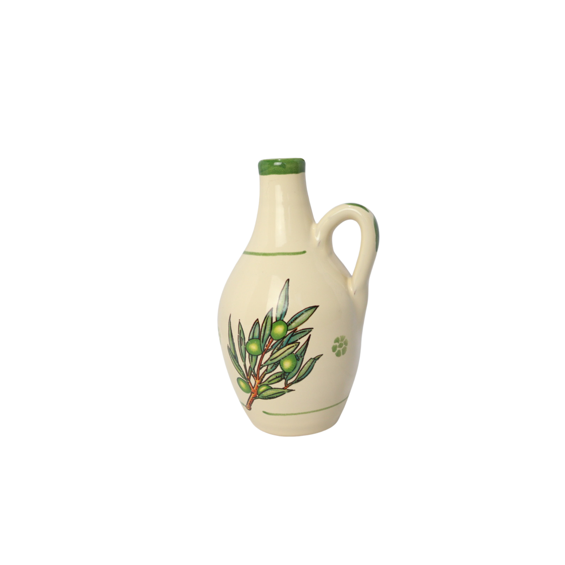 Oliera bottiglia in ceramica con decorazione Ulivo 300 ML