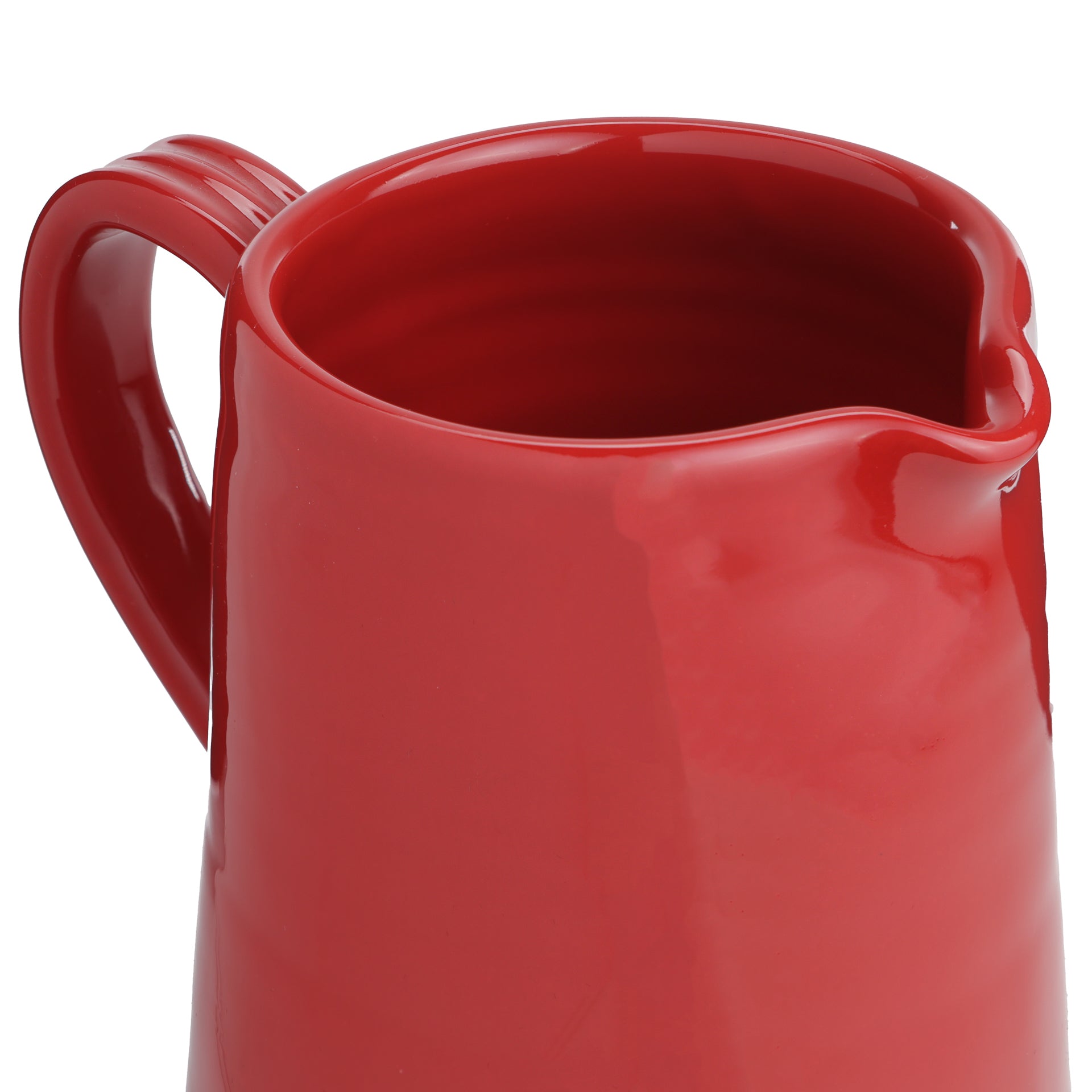 brocca rossa in ceramica