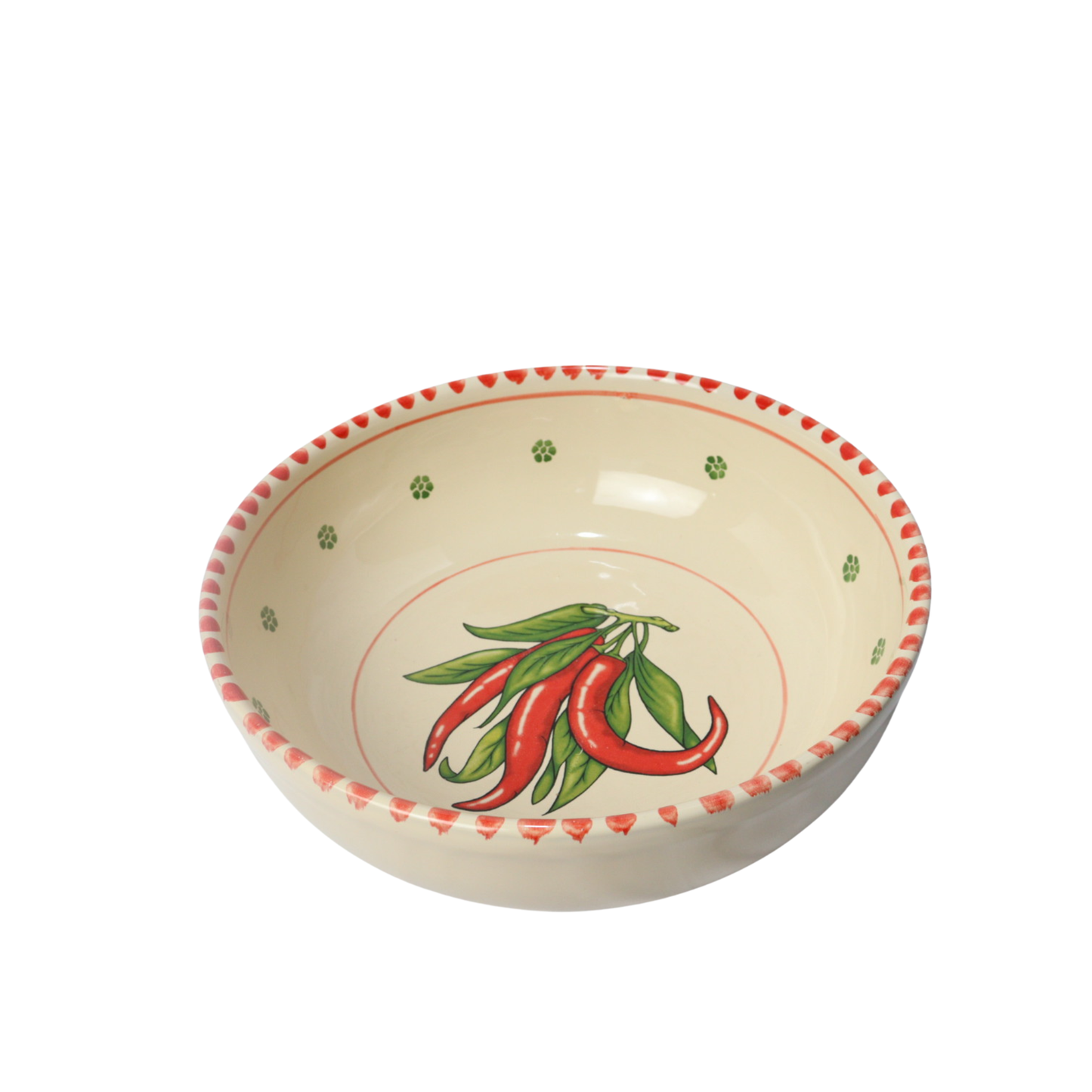  ciotola grande in ceramica con peperoncino