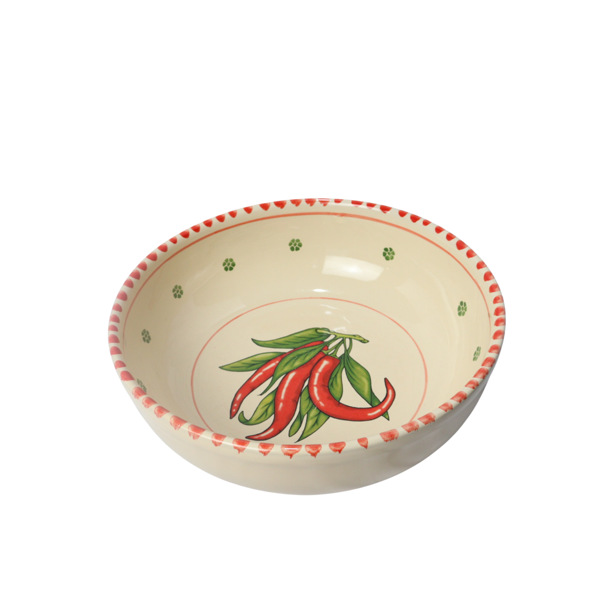  ciotola grande in ceramica con peperoncino