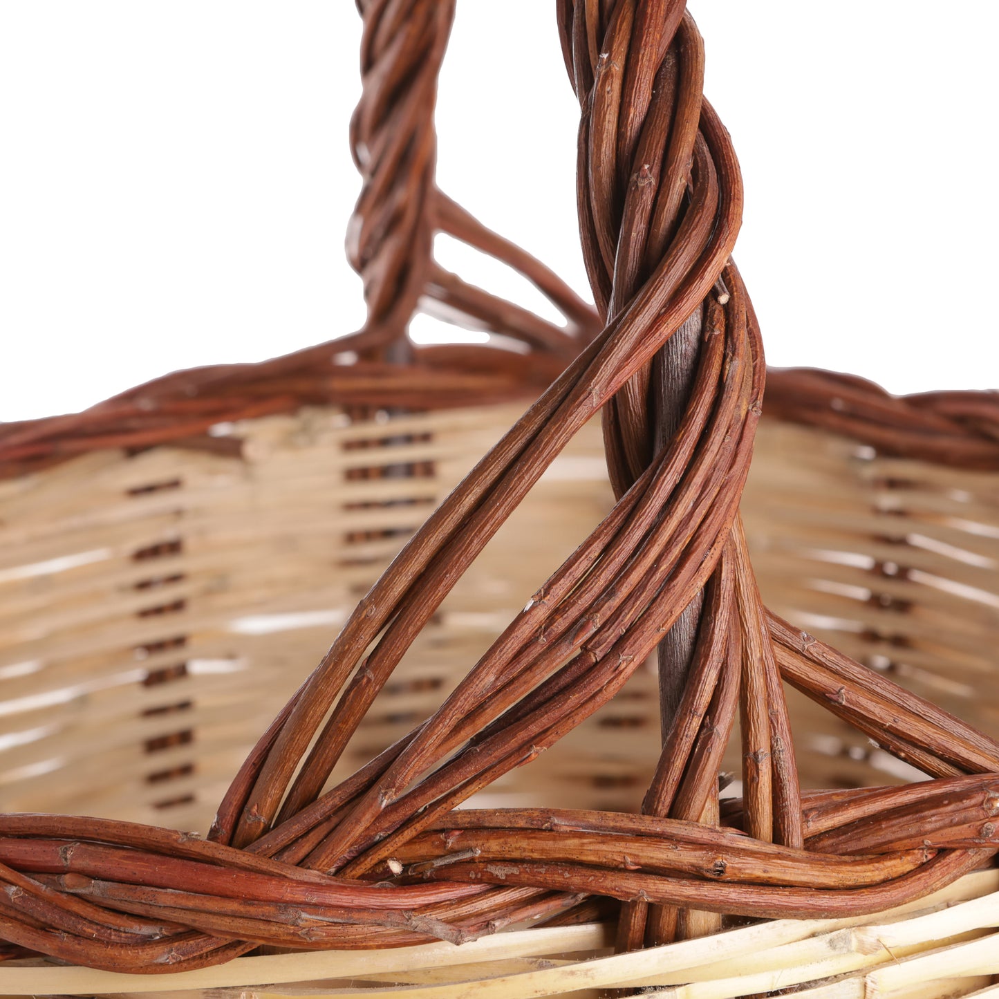 manico paniere intrecciato