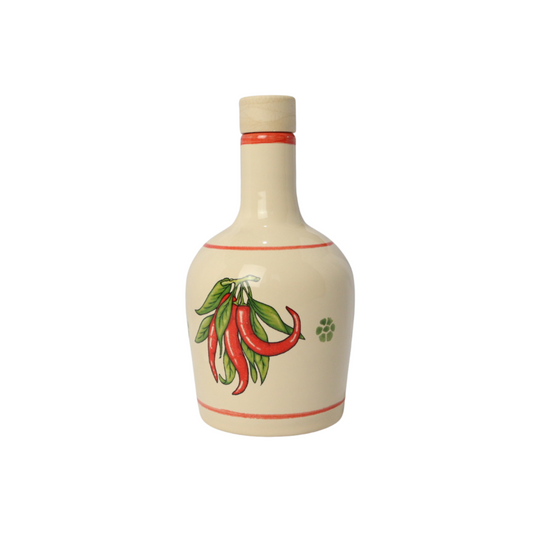 https://labottegadelpollino.it › products › oliera-bottiglia-con-peperoncino-in-ceramica-artigianale-400-ml