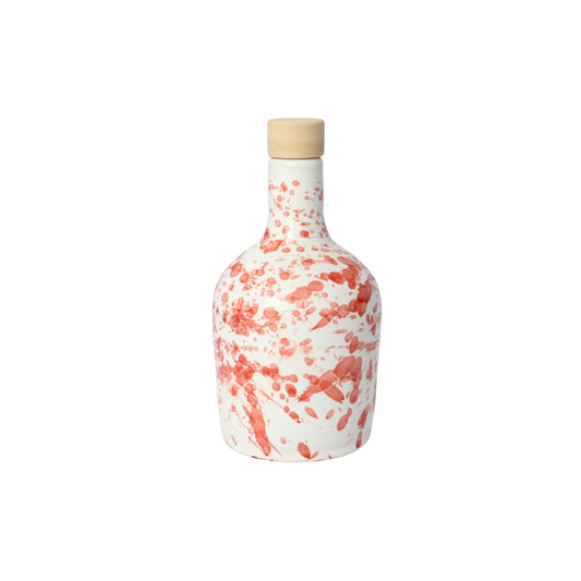 Oliera in ceramica artigianale, 400 ML  Bottiglie per olio schizzate in vari calori