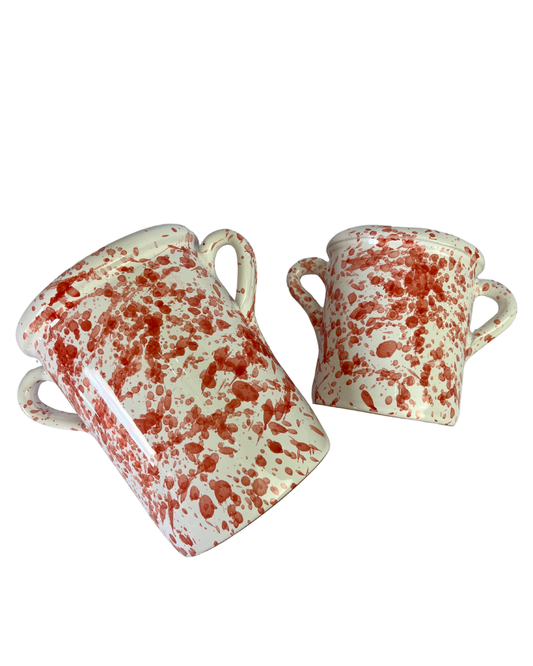 Salaturi vasetti schizzati in ceramica da 10 cm e da 15 cm